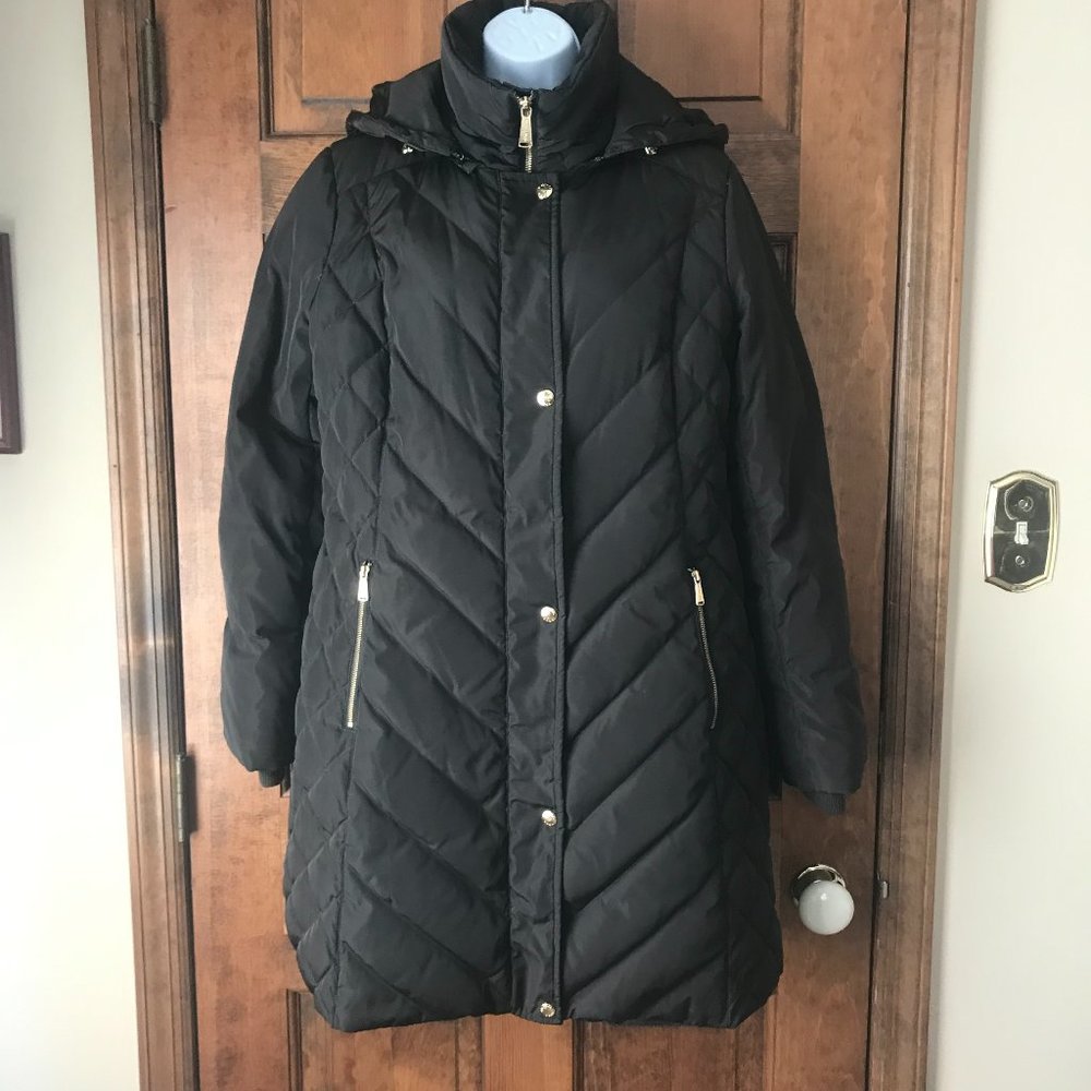 MICHAEL Michael Kors Brown Down Coat w/Detachable Hood Medium